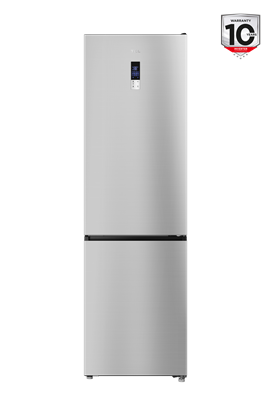 Picture of TCL Refrigerator | RP456BLE0 | Energy efficiency class E | Free standing | Combi | Height 201 cm | No Frost system | Fridge net capacity 314 L | Freezer net capacity 142 L | Display | 39 dB | Silver