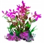 Attēls no Terra Natura Aqua Natura, rolina do dekoracji akwarium, zielono-róowa, plastikowa, 12 cm, drobne licie