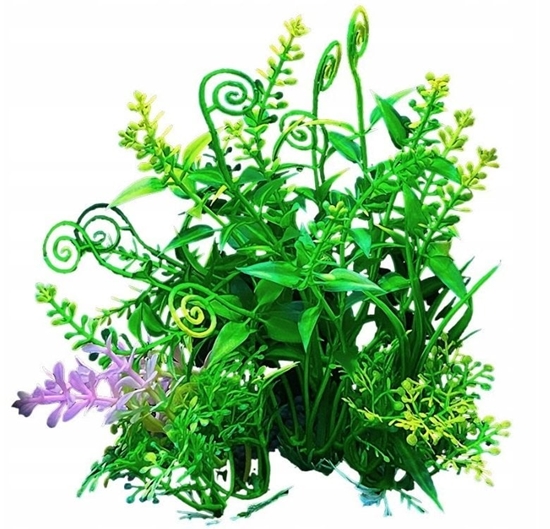 Picture of Terra Natura Aqua Natura, rolina, do dekoracji akwarium, zielono-óta, plastikowa, 12 cm, gste drobne licie