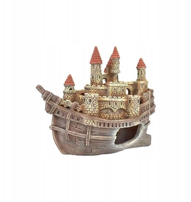 Picture of Terra Natura Dekoracja akwarystyczna zamek na wraku statku 17cm