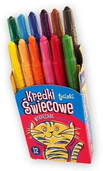 Picture of Tetis Kredki 12kol tetiski wiecowe wykrcane - KT010-AB