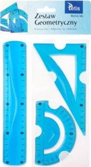Picture of Tetis Zestaw geometryczny elastyczny 3 elementy niebieski (BL010-NK)