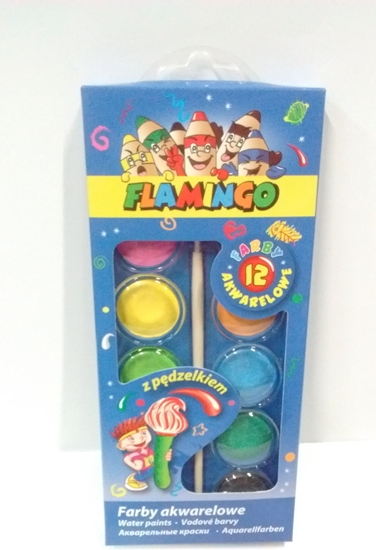 Picture of Titanum Farby akwarelowe Flamingo 12 kolorów due (TITA5014)