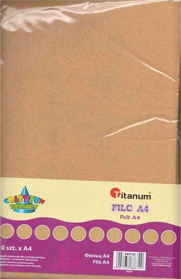 Picture of Titanum Filc A4 cielisty. 10 sztuk. 345152