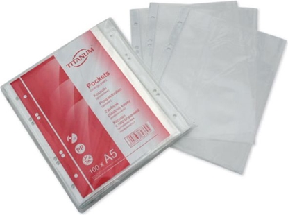 Picture of Titanum Koszulki A4 na dokumenty Titanum przezroczysty 50um 100 szt. (139607)