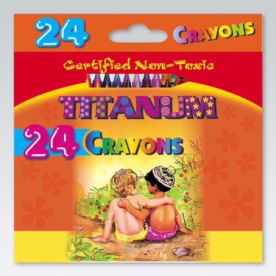 Изображение Titanum Kredki wiecowe Crayons 24kol. (2124D)