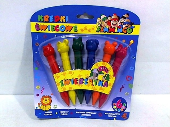 Изображение Titanum Kredki wiecowe zwierzaki 6kol.Flamingo(3008)