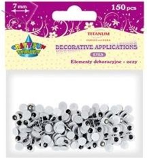 Изображение Titanum Ozdoba dekoracyjna Oczy 7mm 150szt. (242710)