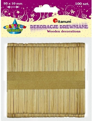 Изображение Titanum Patyki drewniane 70szt. 150x18x1.6mm