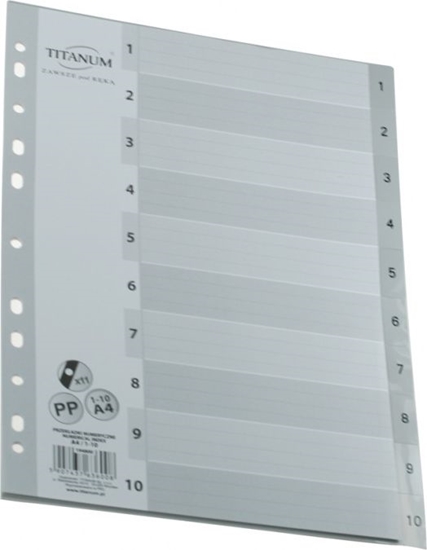 Picture of Titanum Przekadka numeryczna Titanum A4 szary 10 (IN10)