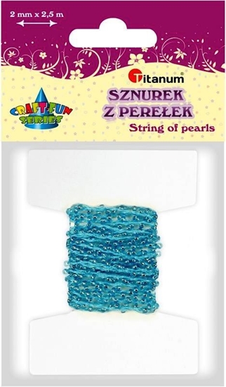 Picture of Titanum Sznurek koralików 2mmx2.5m niebieski