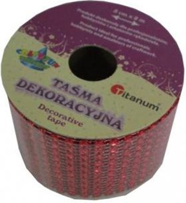Изображение Titanum Wstka diamentowa 5cmx2m czerwona (PJ512)