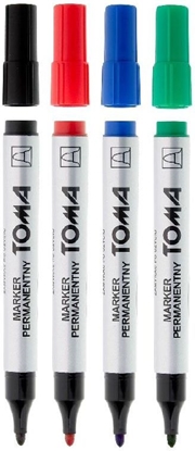 Picture of Toma Marker permanentny okrgy mix 4 kolory