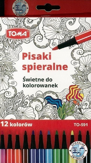 Изображение Toma Pisaki zmywalne 12 kolorów (201345)
