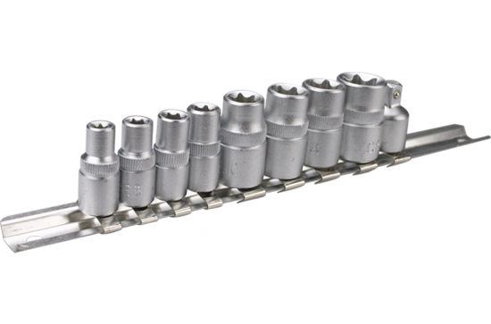 Picture of Topex Zestaw nasadek Torx 1/4" 3/8" E5-E16 10szt. (39D375)