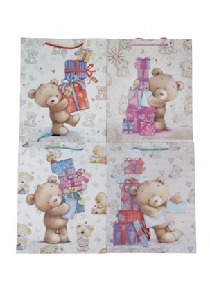 Изображение Torebka ozdobna prezentowa 26x32x10 cm DW9713B mix  cena za 1 szt