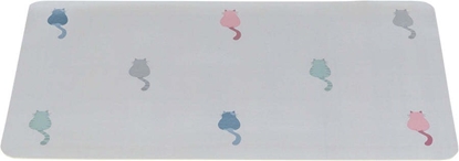 Attēls no Trixie Podkadka pod miski, dla kota, plastik, szawiowy, 44 x 28 cm