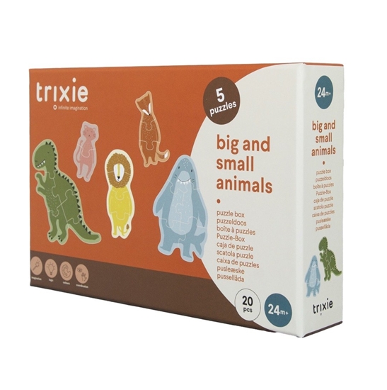 Изображение Trixie Puzzle Box Big and Small Animals 24m+