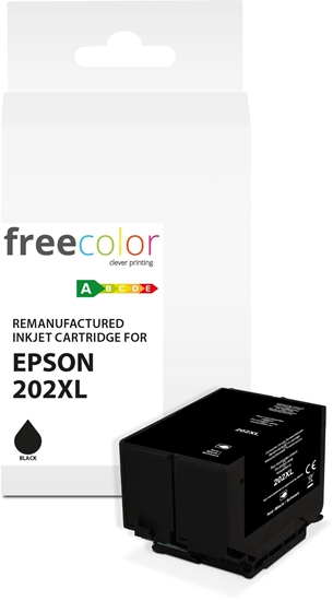Picture of Tusz Freecolor Kartrid Epson 202XL black 22ml remanufactured