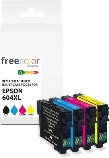 Picture of Tusz Freecolor Kartrid Epson 604XL Multipack BK/C/M/Y 12ml+3x11ml remanufactured