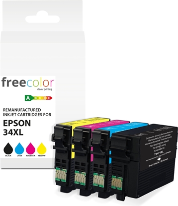 Picture of Tusz Freecolor Tusz Epson 34XL Multipack BK/C/M/C 30ml+3x11ml remanufactured