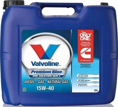 Picture of Eļļa Valvoline PREMIUM BLUE ONE SOL GEN2 15W40; 20 l