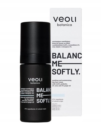 Picture of VEOLI BOTANICA_Balance Me Softly wyciszajco-nawilajcy krem do twarzy na dzie z prebiotykiem 0,25%, mocznikiem 2% oraz olejem z winogron 4% 30ml