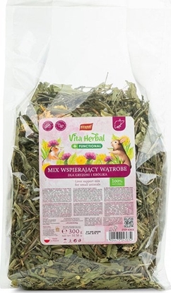 Attēls no Vitapol Vita Herbal Functional mix Mieszanka wspierajca prac wtroby dla gryzoni i królików 300 g