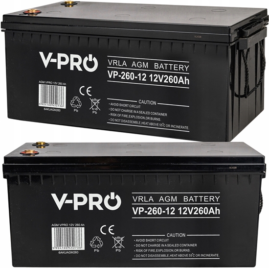 Изображение VOLT POLSKA Akumulator AGM VPRO 12V 260Ah