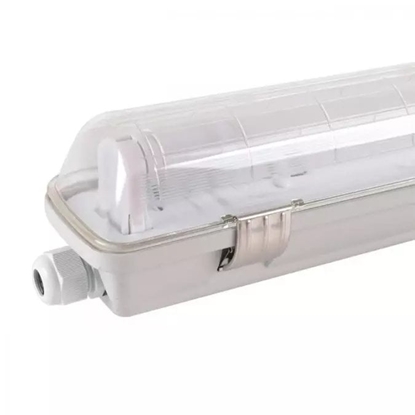 Attēls no Volteno Oprawa hermetyczna pod tuby LED 1x60cm szary IP65 ABS + PS 66,9x6,9x8,3cm VO2813