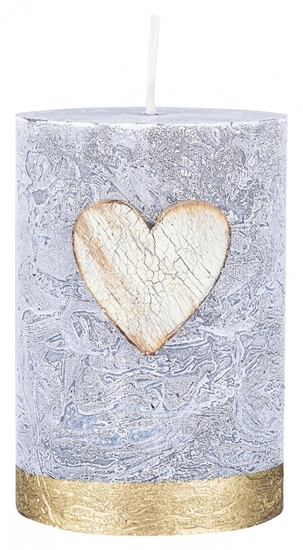 Picture of wieca supek DONAU HOME Golden Heart, 70x100mm, grafitowy