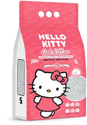 Изображение wirek dla kota HelloKitty wirek bentonitowy dla kota, baby powder 5L