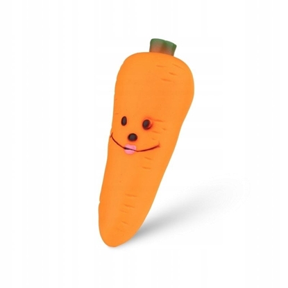 Picture of Zabawka, dla psa, marchewka, winylowa, 10 cm