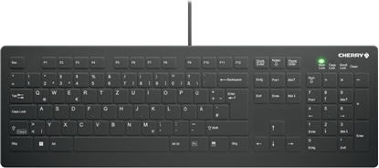 Изображение Cherry AK-C8112 tastatūra Medicīnisks USB QWERTZ Vācu Melns