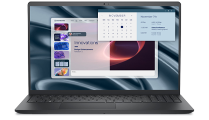 Picture of Dell Pro 15 Essential PV15255 | Carbon Black | 15.6 " | FHD | 1920 x 1080 pixels | AMD Ryzen 3 | 7320U | 8 GB | LPDDR5 | Solid-state drive capacity 512 GB | AMD Radeon 610M Graphics | Ubuntu | 802.11ac | Keyboard language English | Warranty 36 month(s) | 