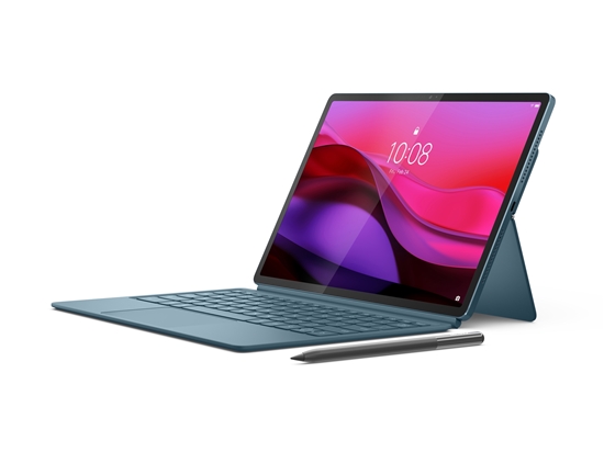 Picture of Lenovo | Yoga Tab Plus Wi-Fi (without power adapter) | ZAEG0018NL | 12.7 " | Tidal Teal | LTPS | 2944 x 1840 pixels | Qualcomm | Snapdragon 8 Gen 3 Mobile Platform | 16 GB | Soldered LPDDR5x | 256 GB | Wi-Fi | Front camera | 13 MP | Rear camera | 13 MP | 