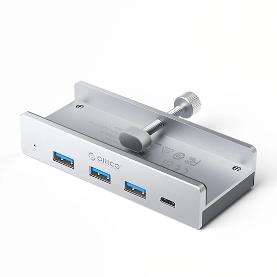 Picture of Orico MH4PC Hub Clamp-Mounted USB-C | 3x USB-A 3.0