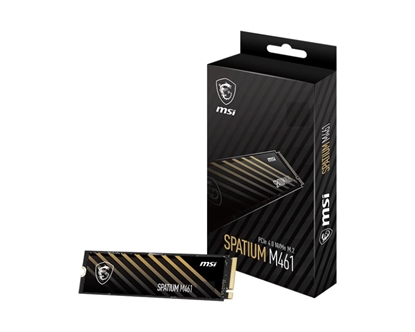 Picture of SSD|MSI|SPATIUM M461|1TB|M.2|PCIE|NVMe|3D NAND|Write speed 3200 MBytes/sec|Read speed 5000 MBytes/sec|2.15mm|TBW 250 TB|MTBF 1500000 hours|S78-440L1D0-P83