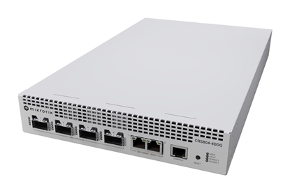 Picture of Switch|MIKROTIK|CRS804 DDQ|2xRJ-45 ports|4xQSFP56 ports quantity|CRS804-4DDQ-HRM