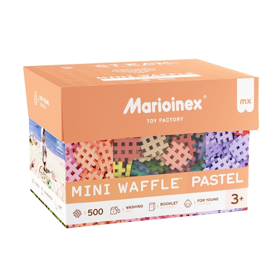 Picture of Marioinex Klocki konstrukcyjne Waffle mini pastel 500 elementów (903629)