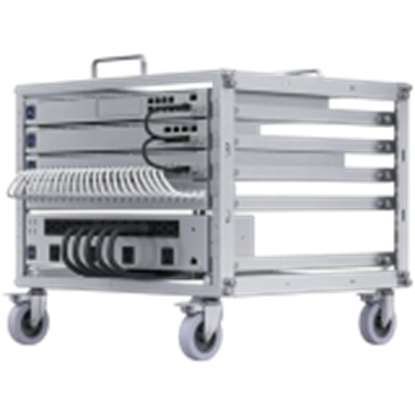 Picture of UBIQUITI 6U-SIZED DEVICE RACK WITH A 24-PORT BLANK PATCH PANEL THAT CAN BE ASSEMBLED WITHOUT TOOLS