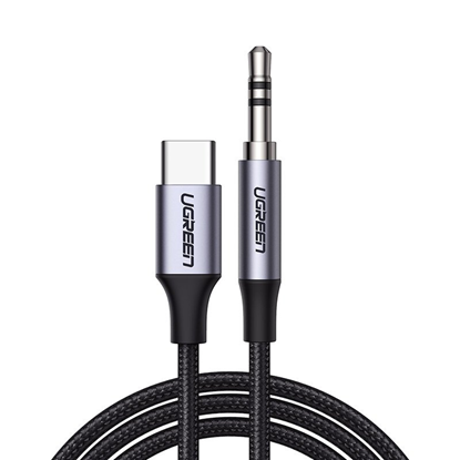Изображение Ugreen Ugreen AUX stereo audio cable 3.5 mm mini jack - USB Type C for tablet phone 1m black (CM450 20192) Black