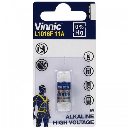 Picture of 11A baterija 6V Vinnic Alkaline iepakojumā 1 gb.