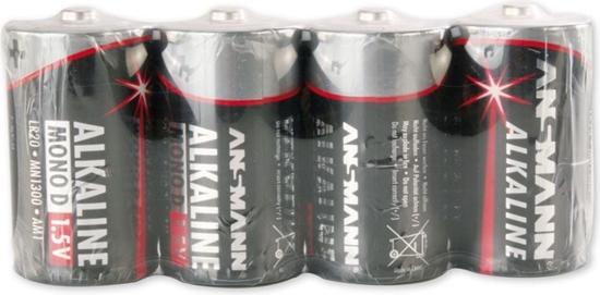 Изображение 1x4 Ansmann Alkaline Mono D LR 20 red-line