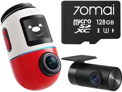 Attēls no 70mai Omni X800 4K set Czerwona + karta 70mai SD 128GB