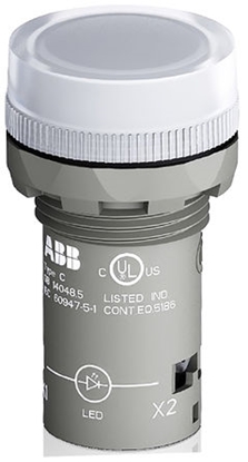 Picture of ABB wiato kontrolne biae r.22,3mm, IP66, IP67, IP69K 1SFA619403R5238