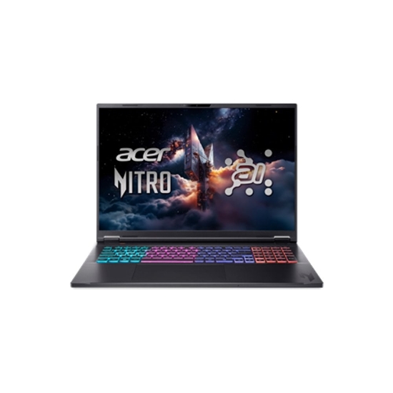 Picture of Acer | Nitro 18 AI AN18-61-R25V | Obsidian Black | 18 " | IPS | WQXGA | 2560 x 1600 pixels | AMD Ryzen AI 7 | 350 | 16 GB | DDR5 | Solid-state drive capacity 1000 GB | NVIDIA GeForce RTX 5060 | GDDR7 | 8 GB | Windows 11 Home | 802.11ax | Bluetooth version