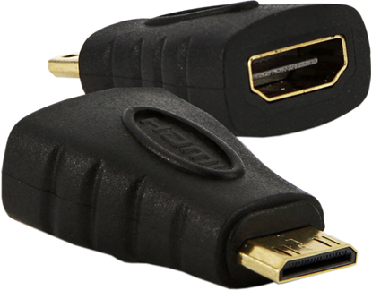 Изображение Adapter AV Akyga HDMI Mini - HDMI czarny (AK-AD-04)