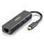 Attēls no Adapter CHOETECH USB Type-C to 1x RJ-45, 3x USB Type-A