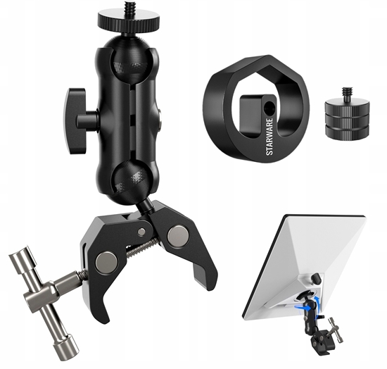 Picture of Adapter Uchwyt Mocowanie Klips Imado Do Starlink Mini Gwint 1/4" + 3/8"